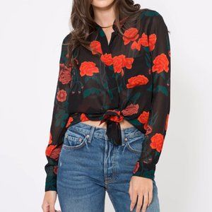 Ganni Newman Georgette Blouse - Size 36